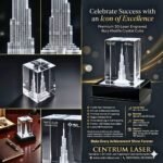 Burj Khalifa 3d Crystal Collection with LED Light Stand - Image 2