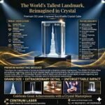 Burj Khalifa 3d Crystal Collection with LED Light Stand - Image 8