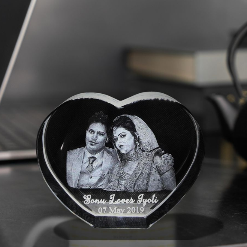 Heart Crystal Cube (1) Heart Crystal Cube - Image 1