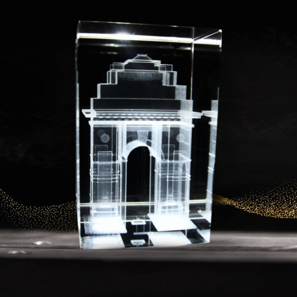 India Gate Crystal Engraving