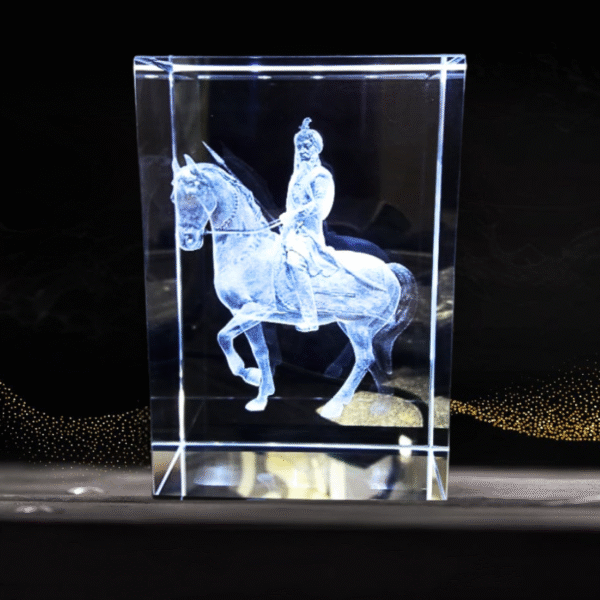 Maharaja Ranjit Singh Crystal Engraving