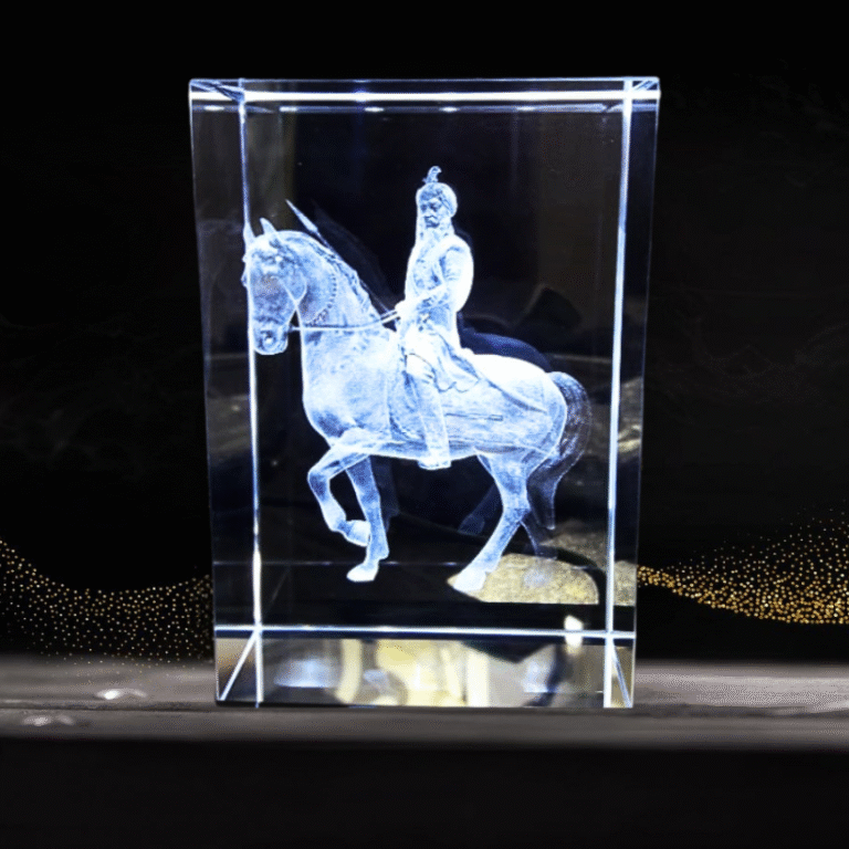 Maharaja Ranjit Singh Crystal Engraving