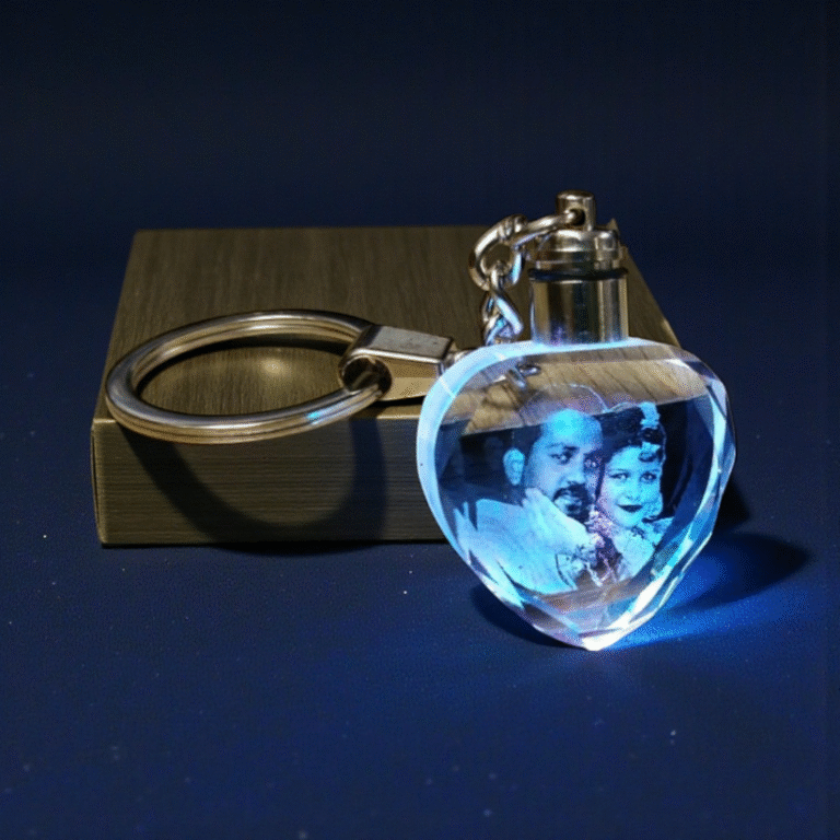 Personalized Heart Keychain