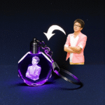 Personalized Round Keychain - Image 2