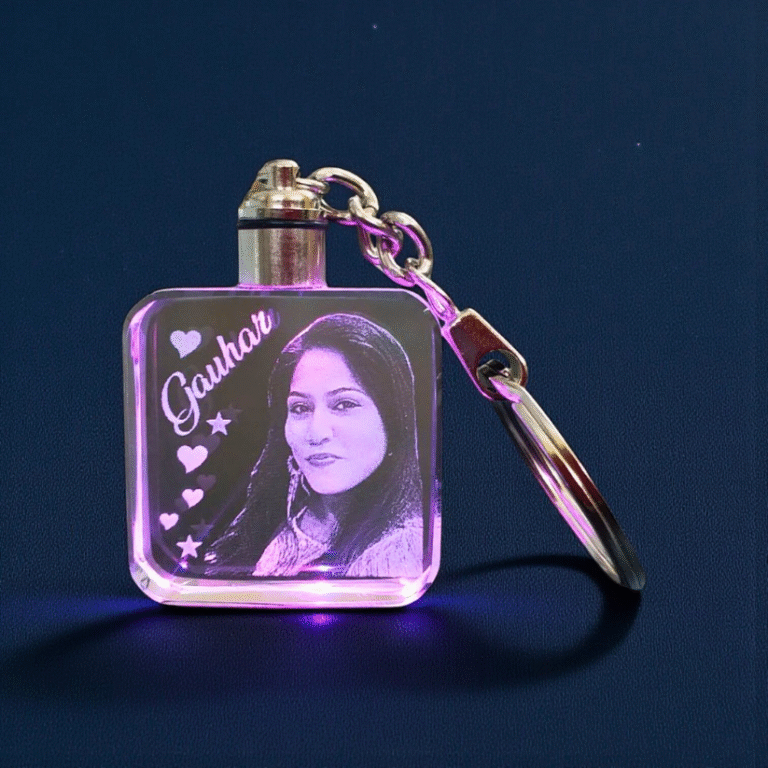 Personalized Square Keychain