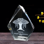 Pyramid Crystal Cube (Logo Engraving) - Image 2