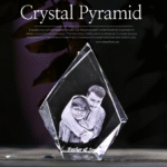 Pyramid Crystal Cube (Personalized Photo) - Image 2