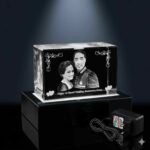 3D Couple Face Crystal Gift - 50x50x80 mm - Image 2