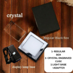 BIG Size Single Face Photo 3D Engraved Crystal Cube with LED Light Base for Specials Celebrations and momentos – 60x80x120 mm - Image 4