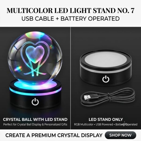 MULTICOLOR LED STAND NO 7