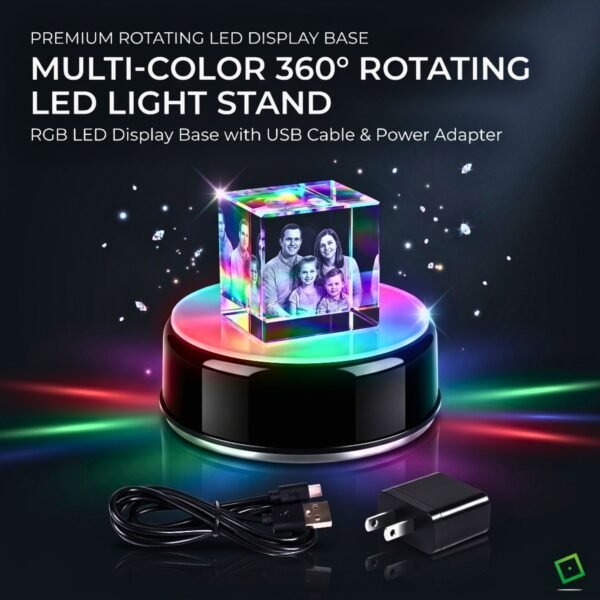 MULTICOLOR ROTATING LED LIGHT STAND
